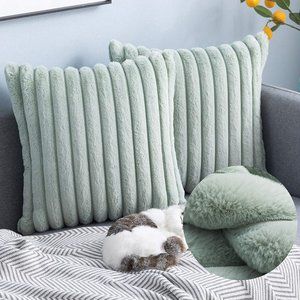 Soft Faux Fur Plush Decorative Pillow Covers
